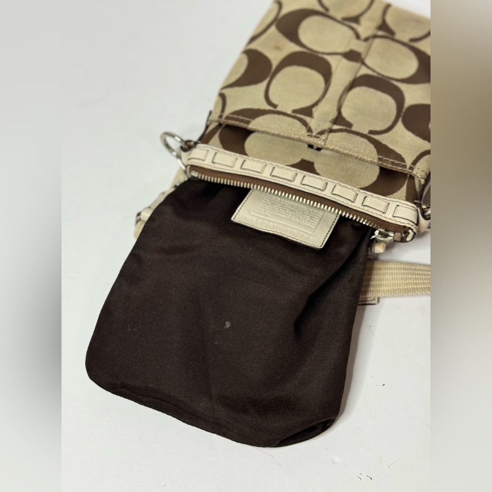 Coach Signature Stripe Bag Python Snake Crossbody… - image 7